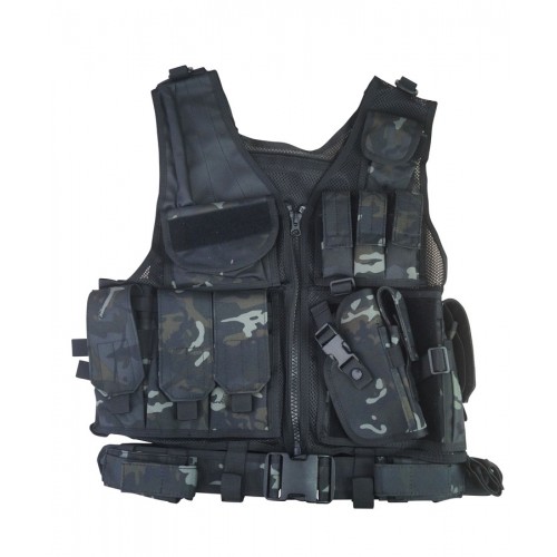 Cross-Draw Tactical Vest (w/Belt) (ATP Night)